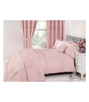 Everdean floral duvet cover set pink Rapport