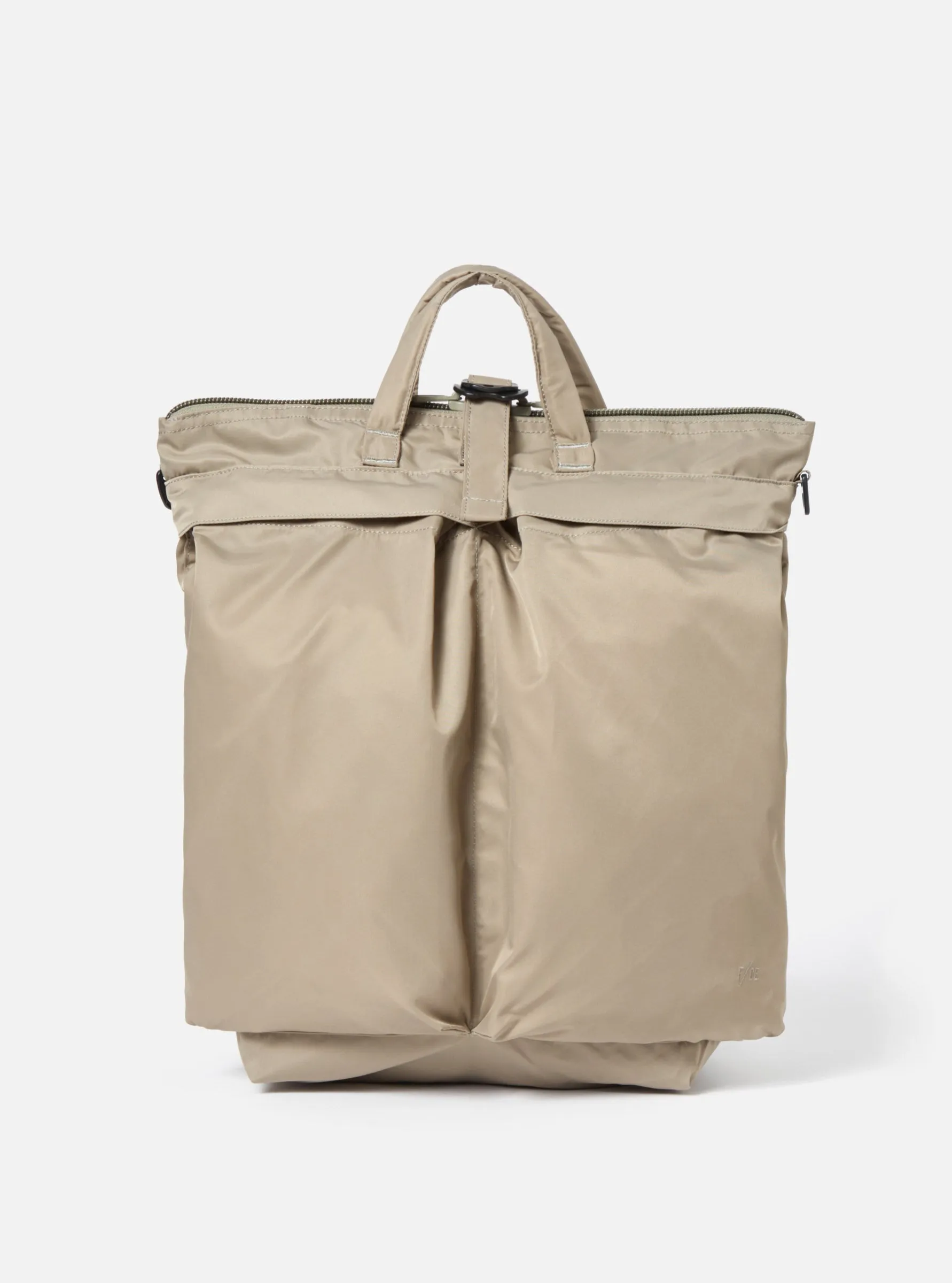 F/CE. 3-Way Helmet Bag in Sage Green Recycled Twill