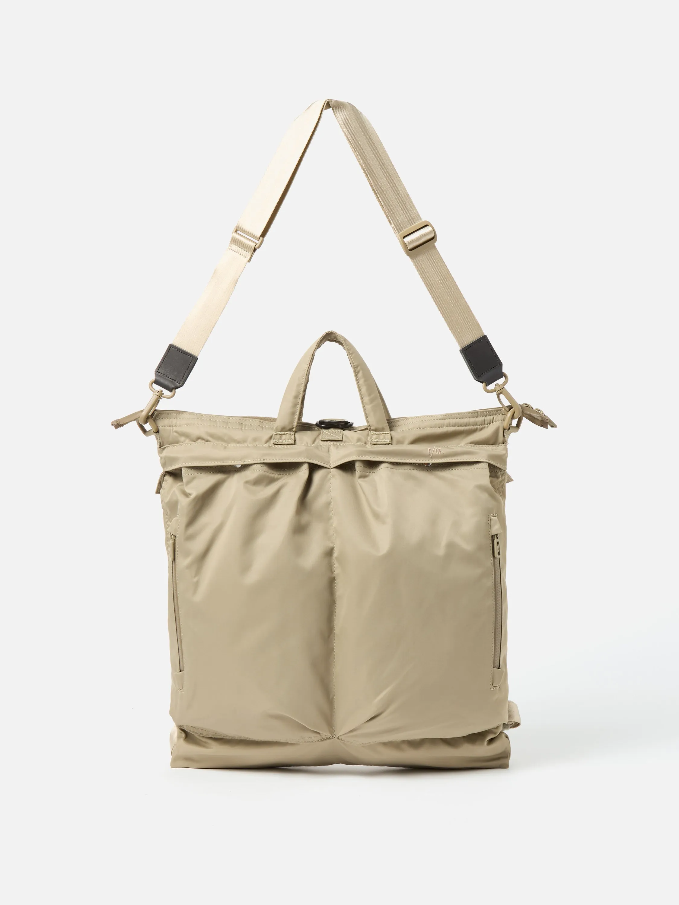 F/CE. 3-Way Helmet Bag in Sage Green Recycled Twill