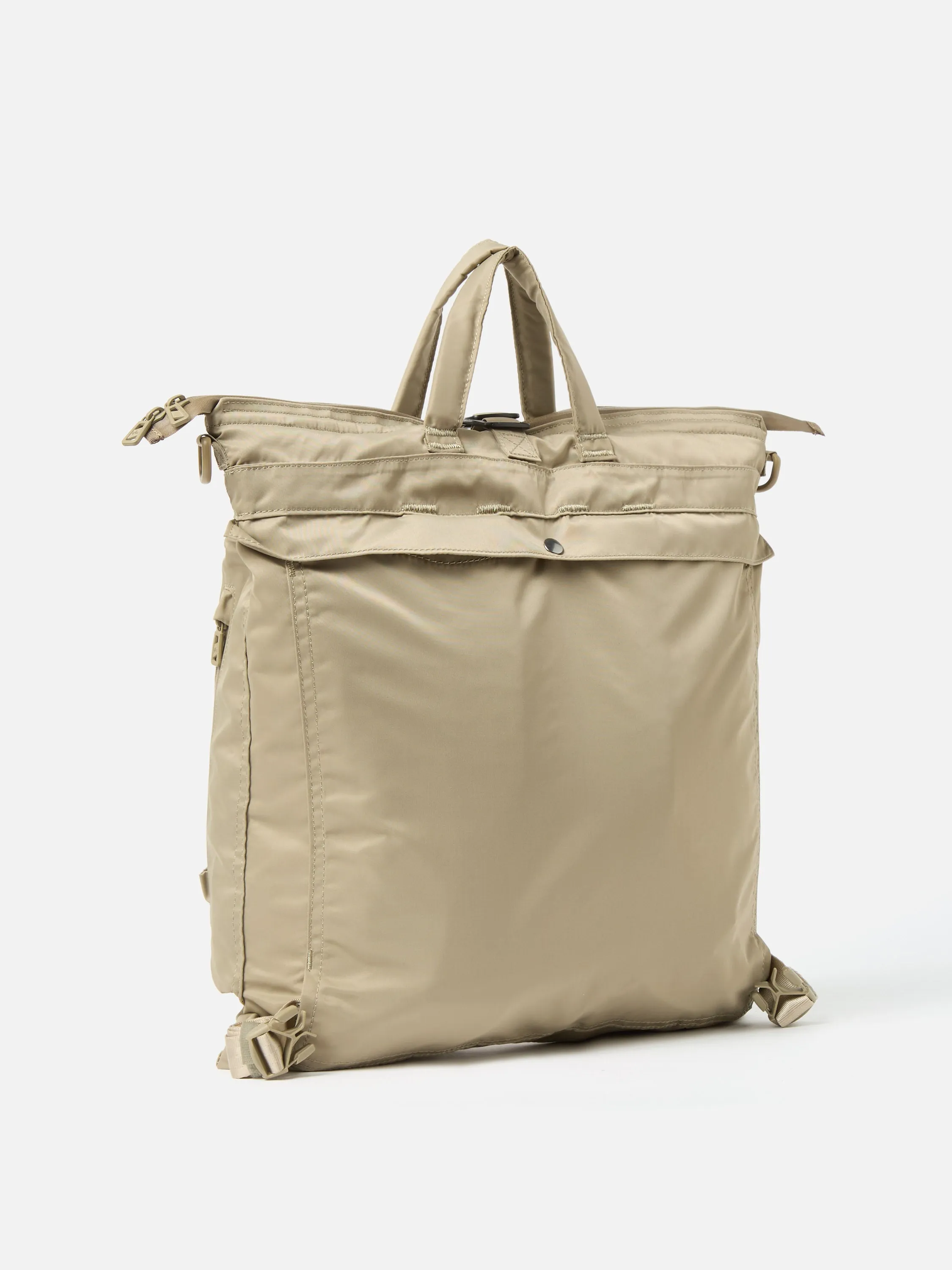 F/CE. 3-Way Helmet Bag in Sage Green Recycled Twill