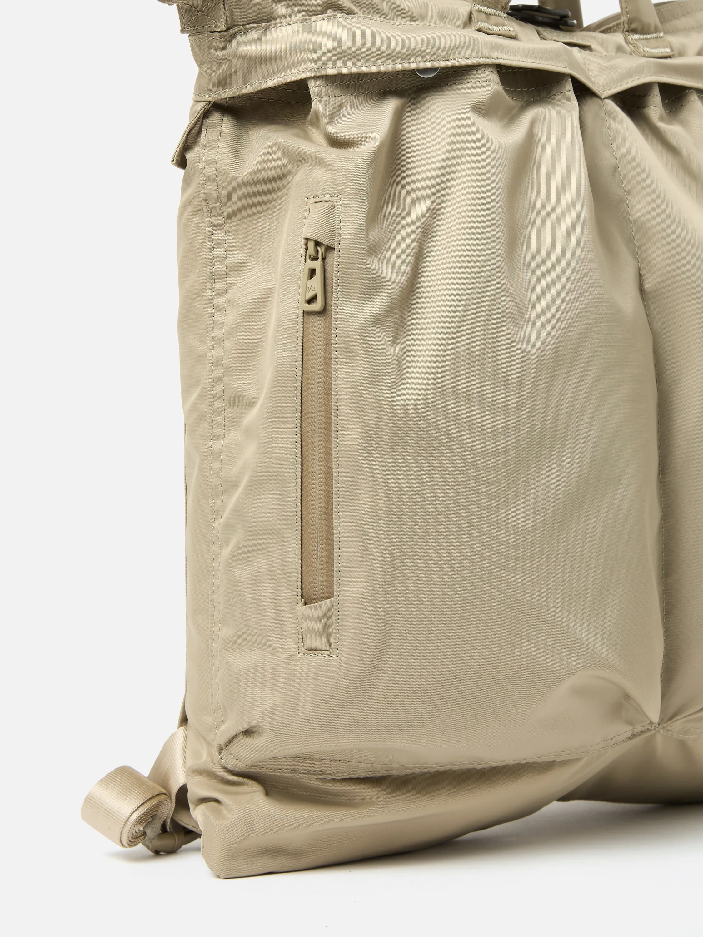 F/CE. 3-Way Helmet Bag in Sage Green Recycled Twill