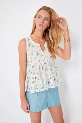 First Blooms Sleeveless Salty Paloma Top