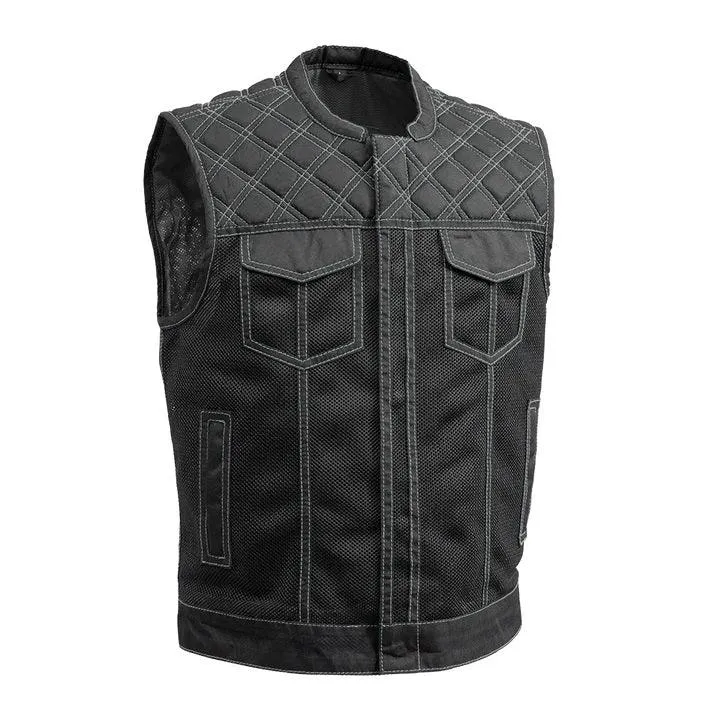 First Mfg Downside Moto Mesh Men's Motorcycle Vest