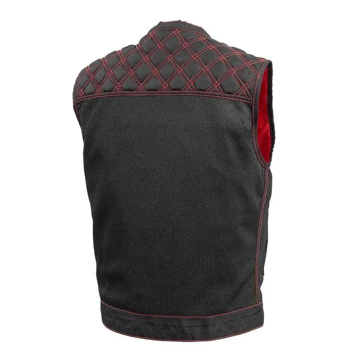 First Mfg Downside Moto Mesh Men's Motorcycle Vest