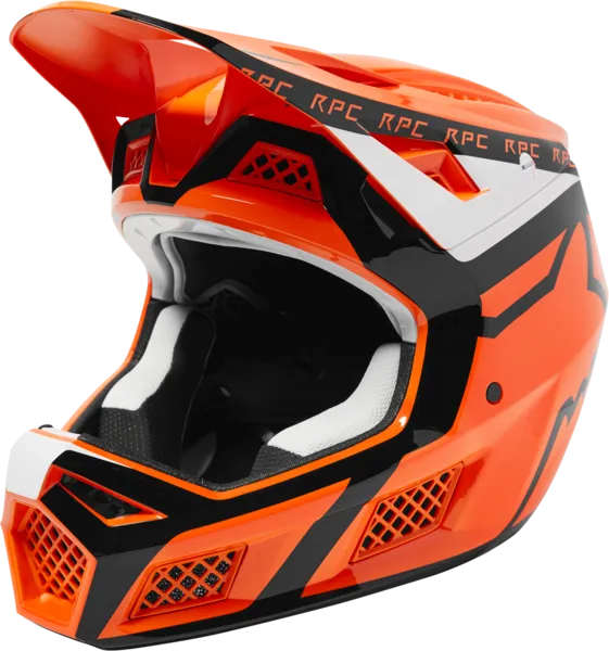 Fox Racing Rampage Pro Carbon MIPS Full Face Helmet - Divide - Flo Orange