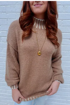 Fresh For Fall Sweater - Taupe