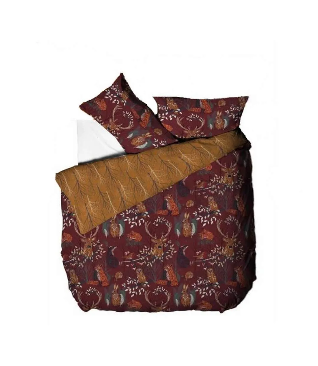 Furn Forest Fauna Duvet Cover Set (Rust) - UTRV1838