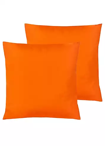 furn. Pack of 2 Outdoor Orange Cushions | Kaleidoscope