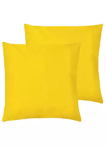 furn. Pack of 2 Outdoor Yellow Cushions | Kaleidoscope