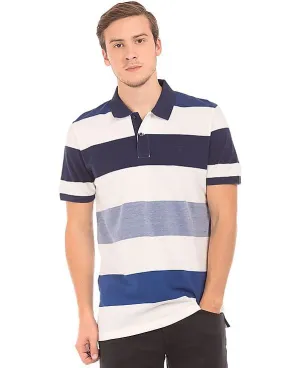 Gant Striped Pique Polo Shirt