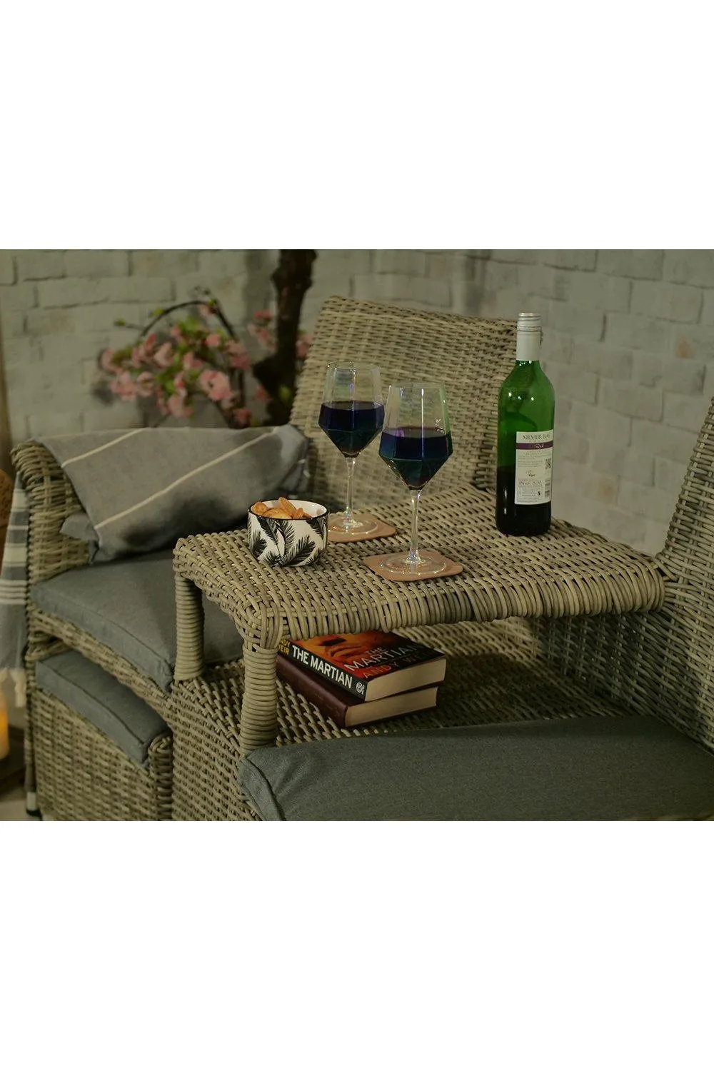 Garden Furniture | WENTWORTH Companion Set with pull out footstools including Cushions | Royalcraft