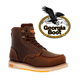 GEORGIA BOOT Men's AMP LT Wedge 6 Inch In Height Composite Toe Waterproof Work Boot GB00592