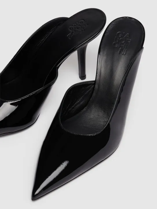 Gia Borghini   85mm Abella patent faux leather mules 