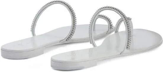 Giuseppe Zanotti crystal-embellished sandals White