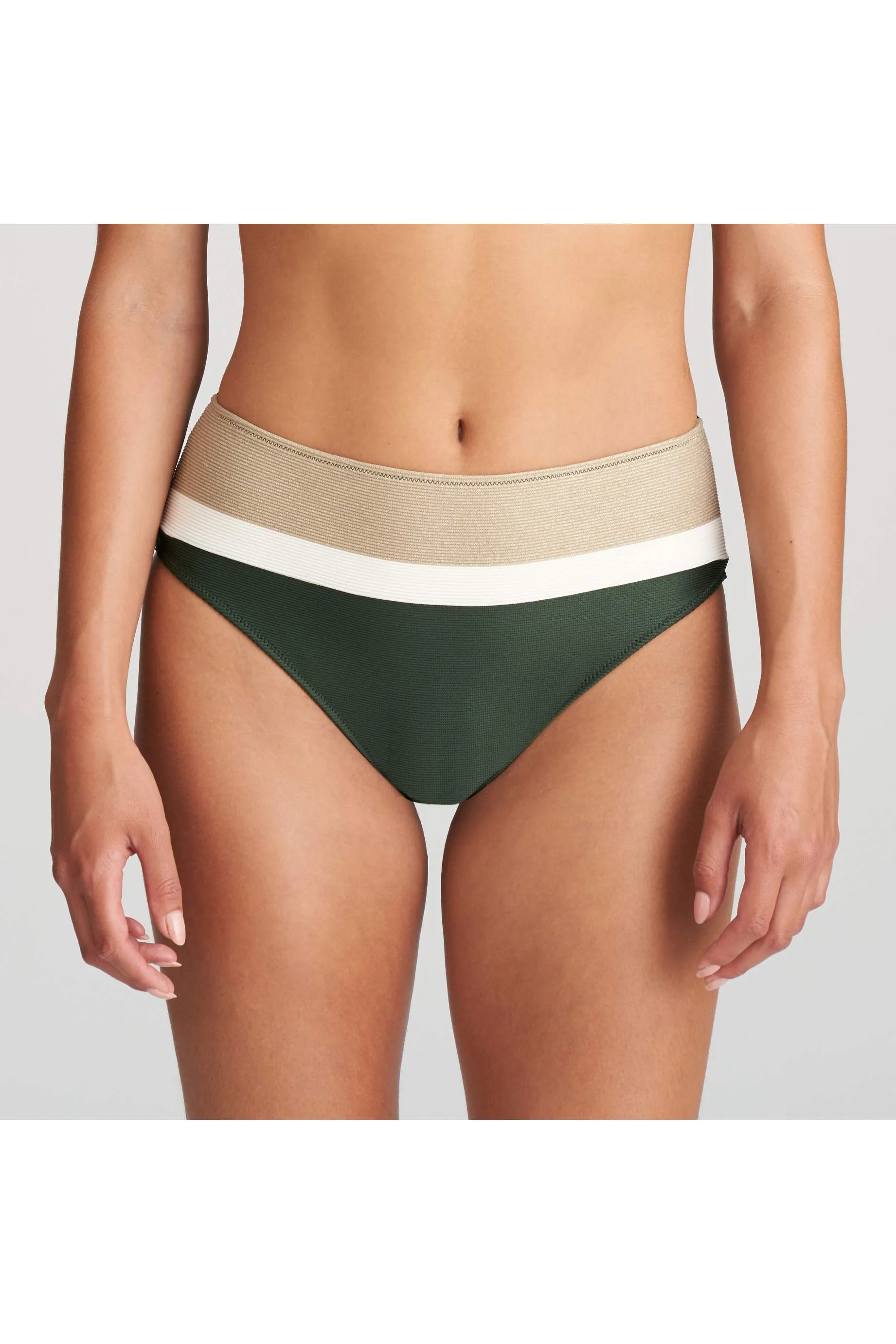 Green high bikini brief- Unas1 with Discounts- Bikini Green-      Berlin