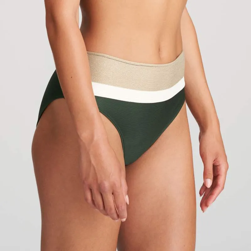 Green high bikini brief- Unas1 with Discounts- Bikini Green-      Berlin