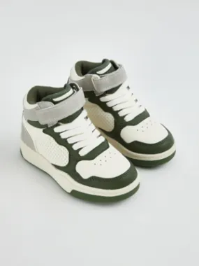 Green Skater Single Strap High Top Trainers | Kids | George at ASDA