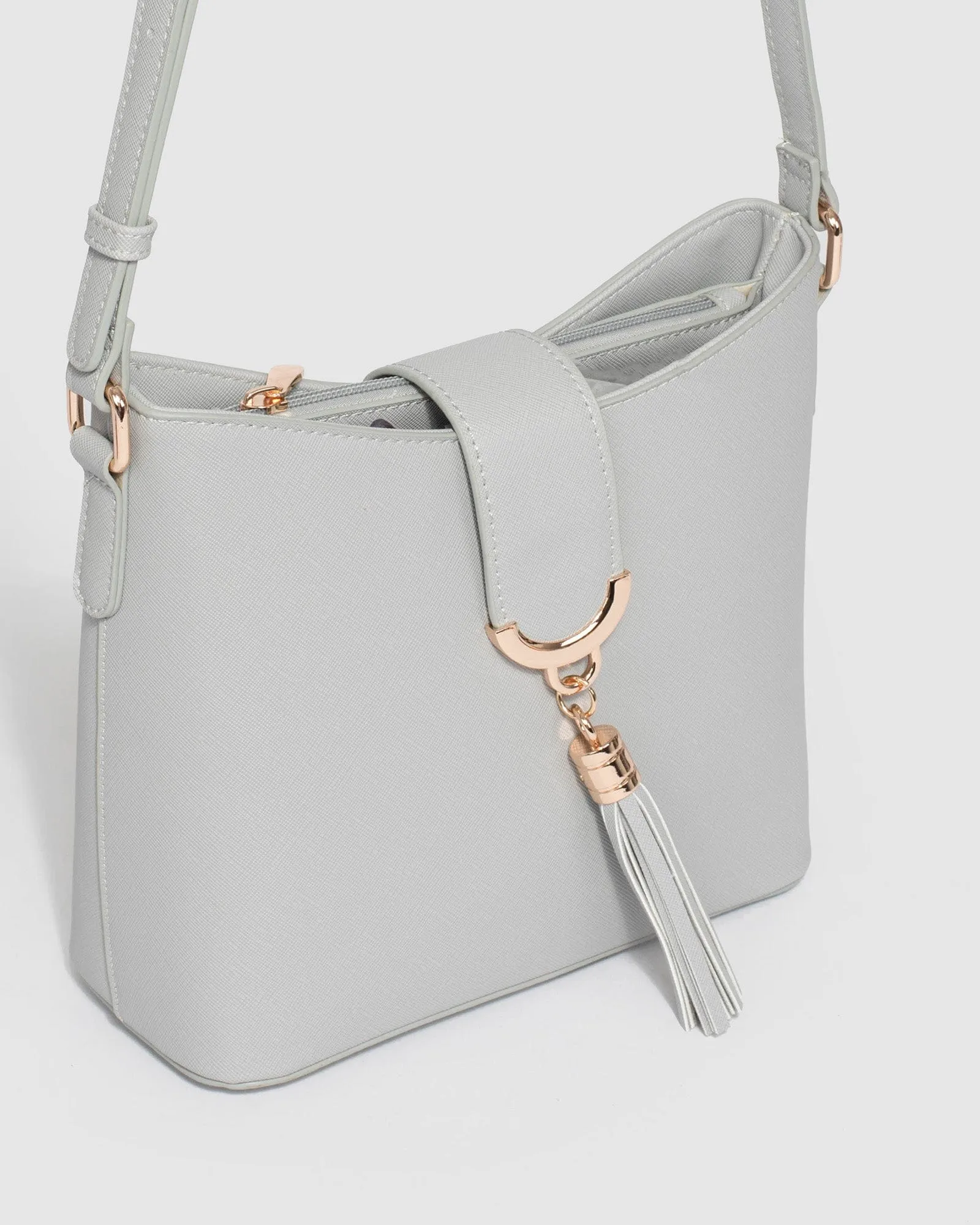 Grey Libby Crossbody Bag