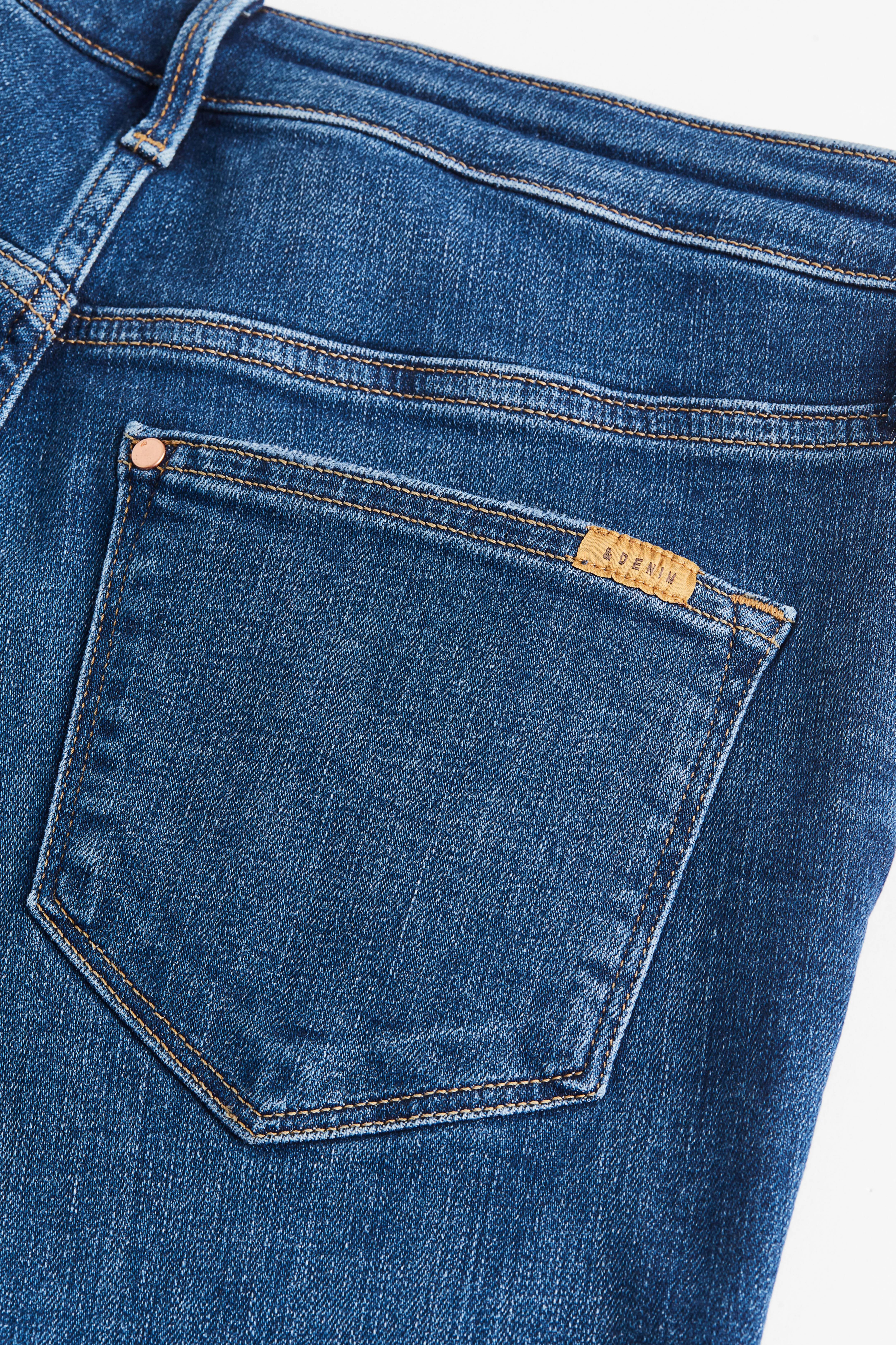 H&M+ Shaping High Jeans - High waist - Long - Dark denim blue - Ladies | H&M GB