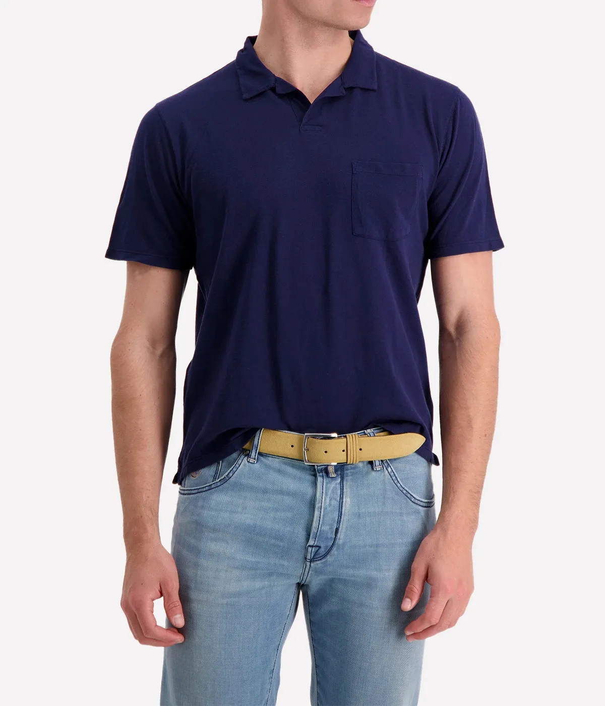 Hartford Pique Polo in Navy