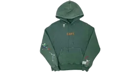 Hoodie Painted Forest Green