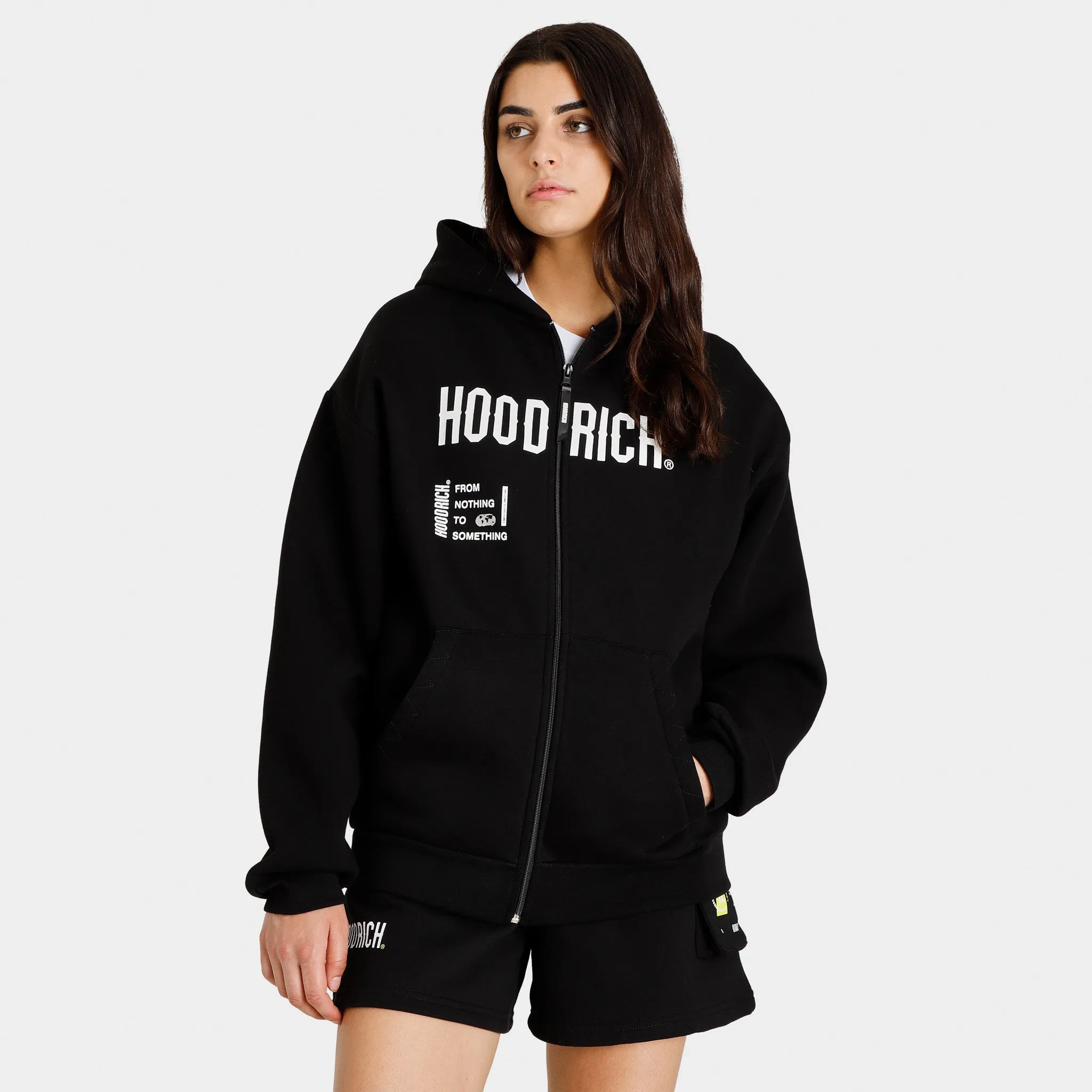 Hoodrich Women's OG Frenzy Full Zip Hoodie / Black