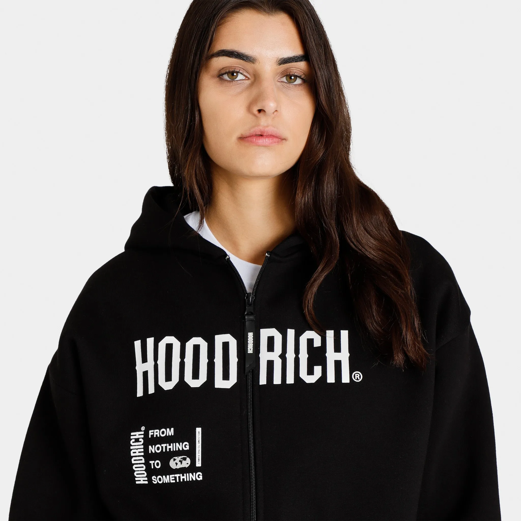 Hoodrich Women's OG Frenzy Full Zip Hoodie / Black