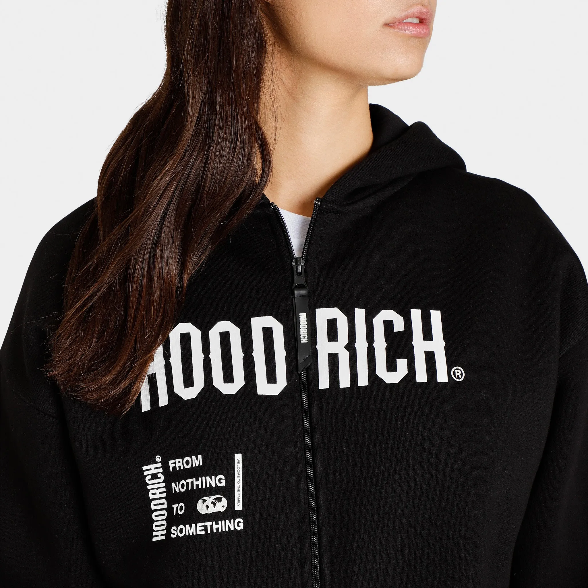 Hoodrich Women's OG Frenzy Full Zip Hoodie / Black