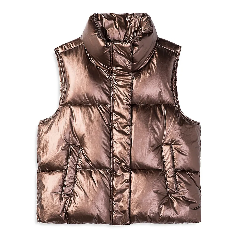 Hudson's Bay Girl's Aurora-MG Quilted Cropped Vest