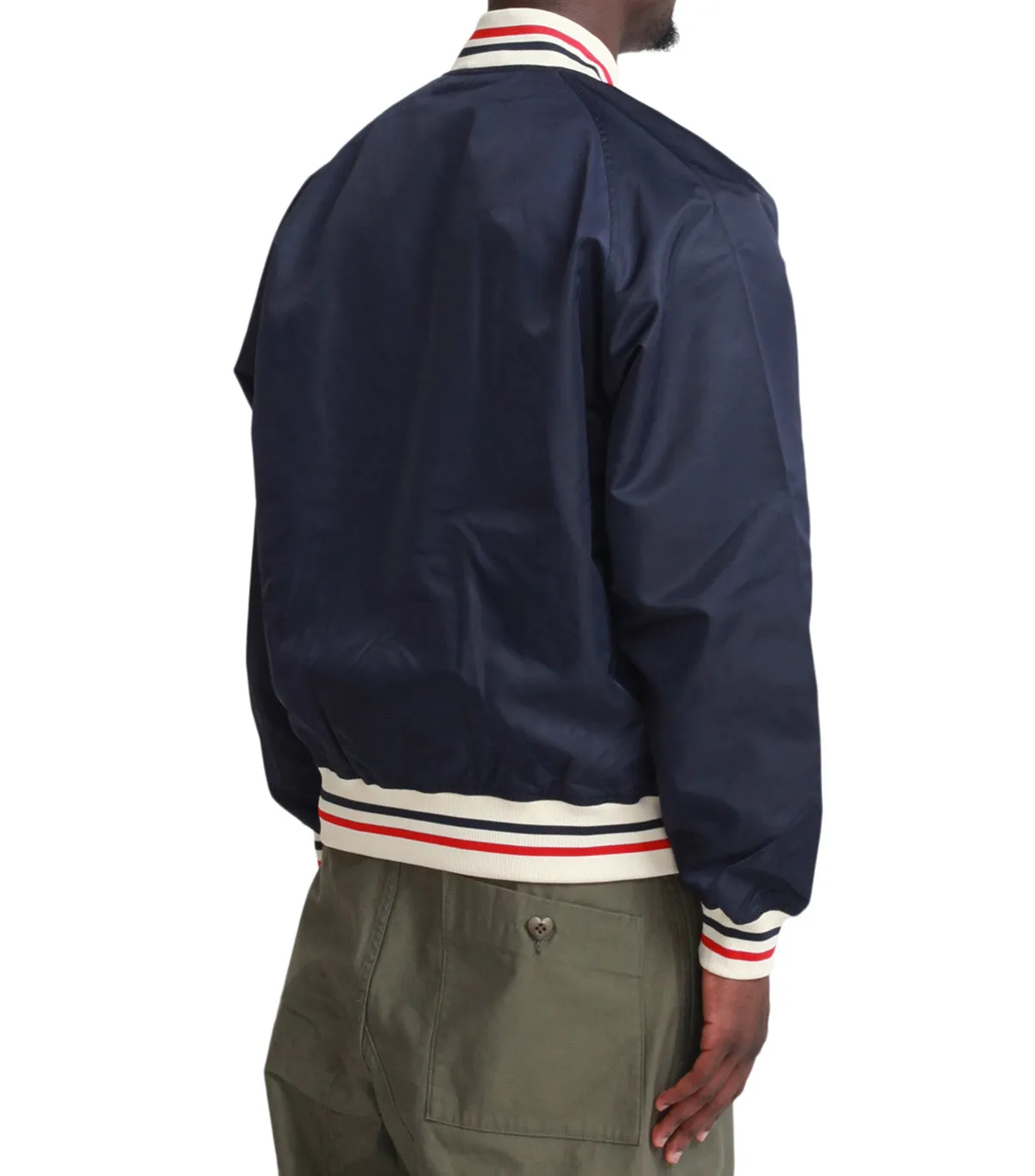 Human Made Nylon Stadium Jacket Navy