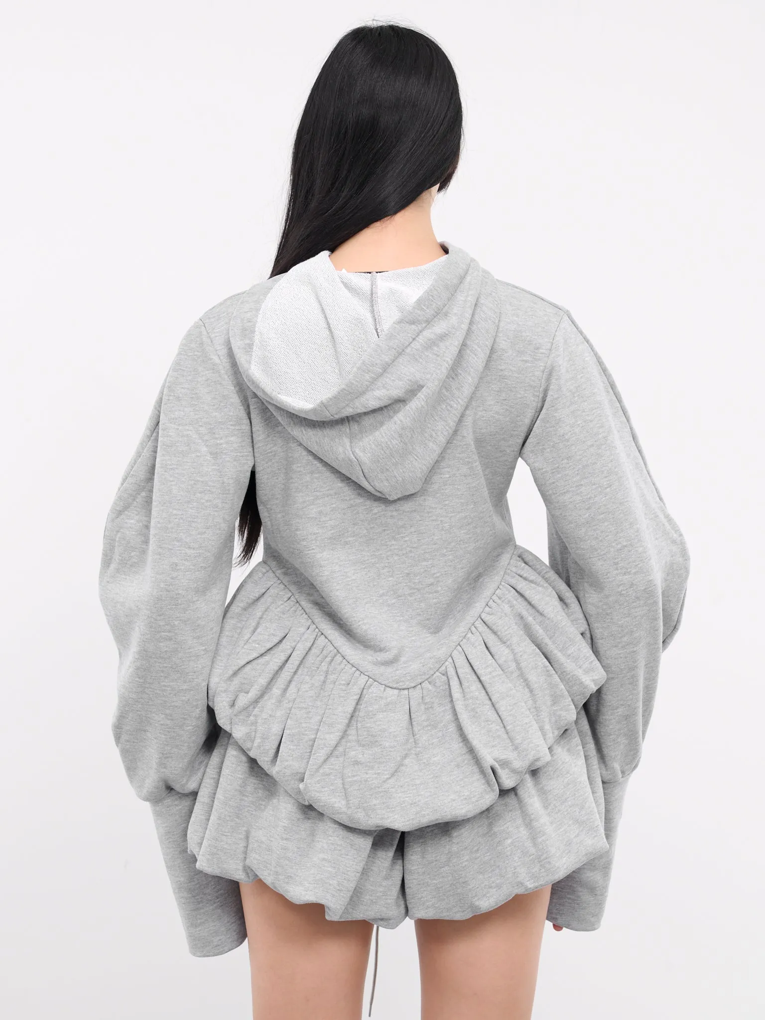 Irina Cut-Out Hoodie (CTHD02-IRINA-GREY-MELANGE)