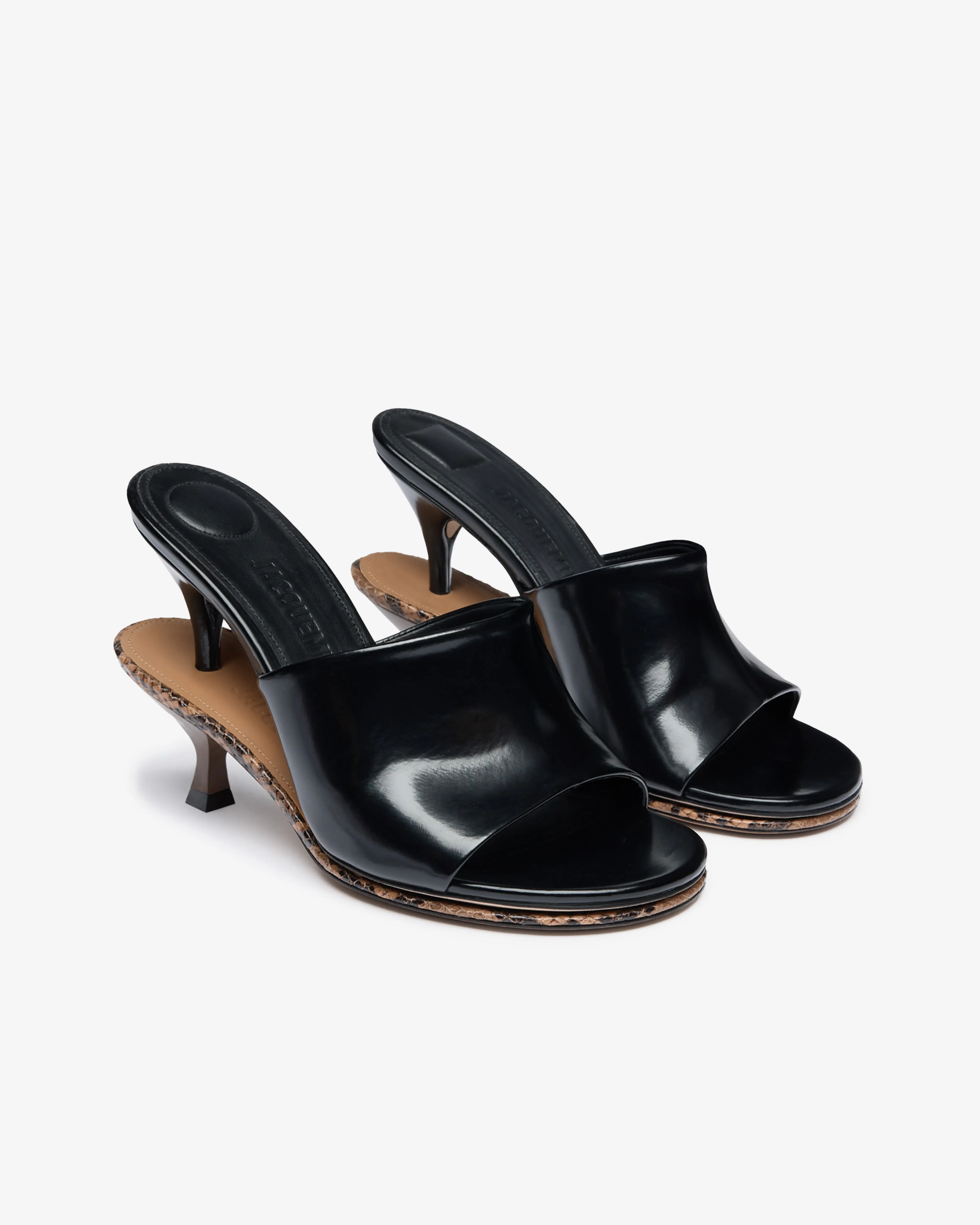 Jacquemus - Women's Les Doubles Mules - (Black/Light Brown)