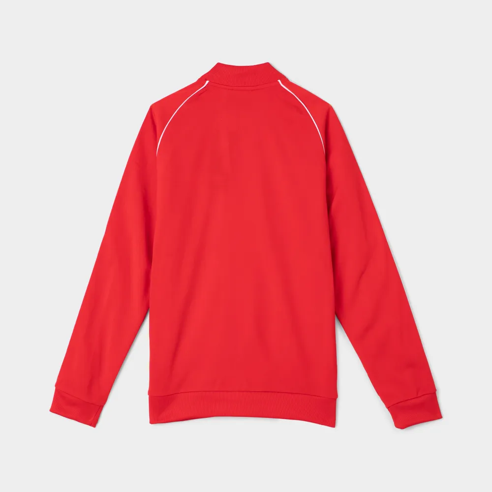 JD Sports adidas Originals Junior Boys’ SST Track Jacket Vivid Red / White