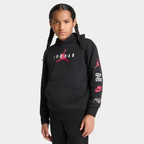 Jordan Junior Boys' Graphic Logo Pullover Hoodie Black / Red