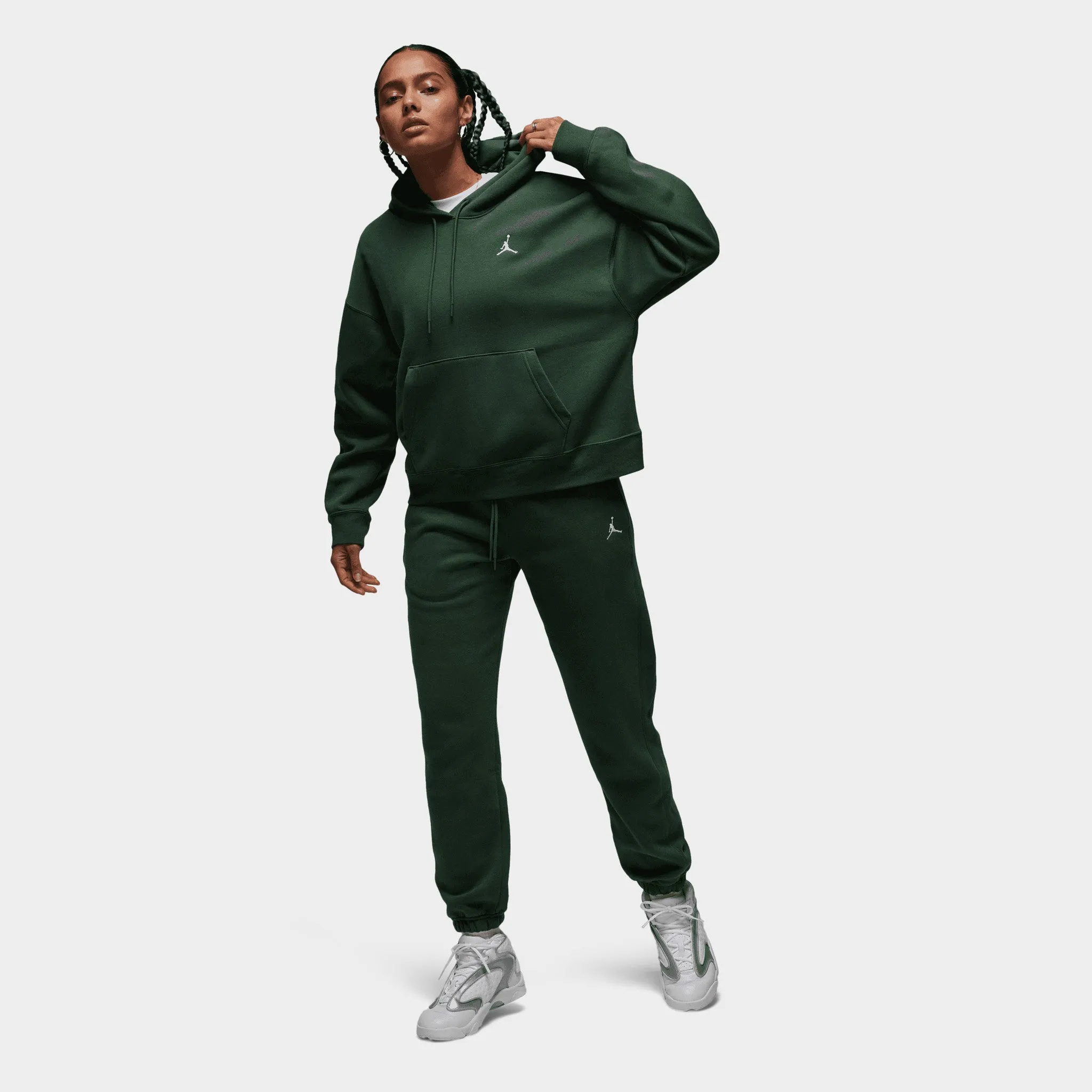 Jordan Women's Brooklyn Fleece Hoodie / Galactic Jade