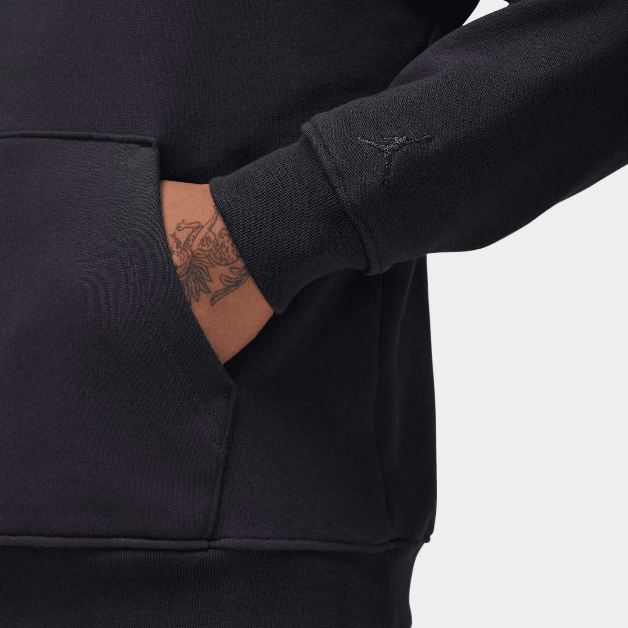 Jordan Wordmark Fleece Pullover Hoodie / Off Noir