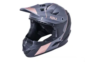 Kali Zoka Full Face Helmet - Youth - Stripe Matt Black-Bronze