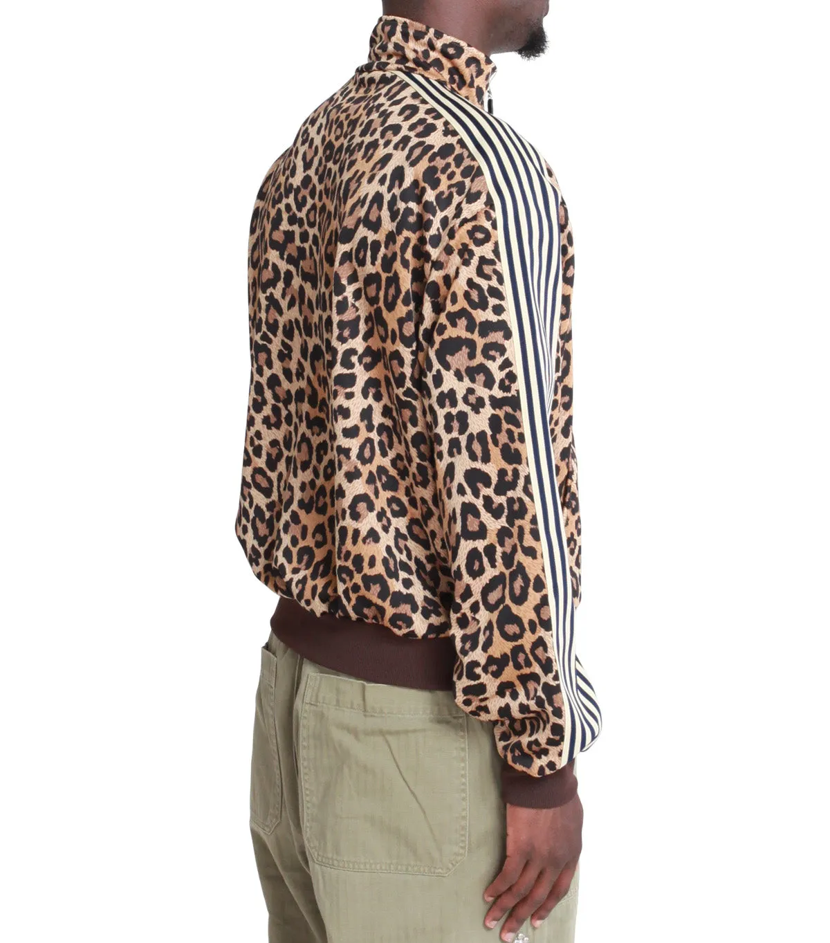 Kapital Smooth Jersey Leopard Stant Man & Woman Track Jacket Brown