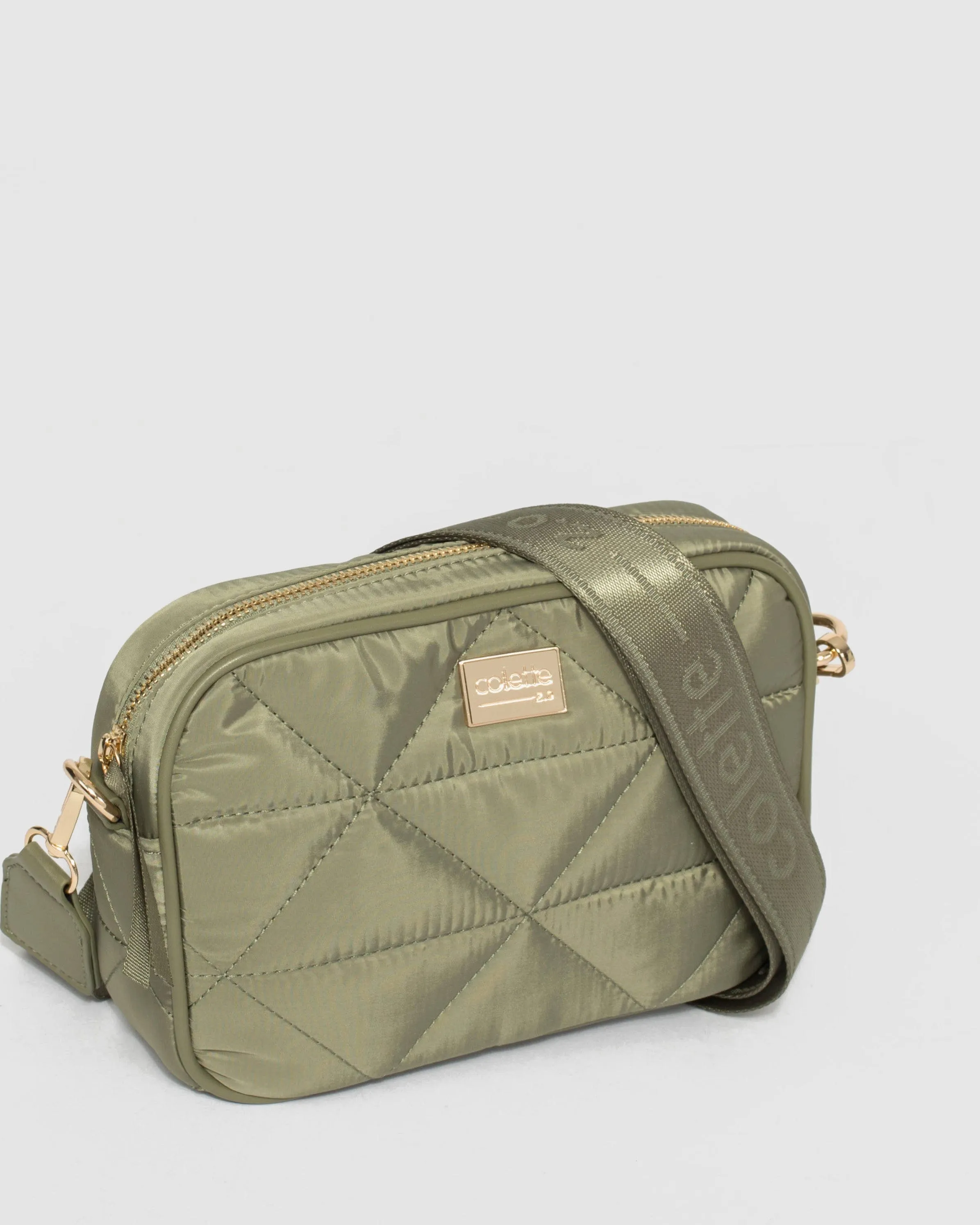 Khaki Alison Sport Crossbody Bag