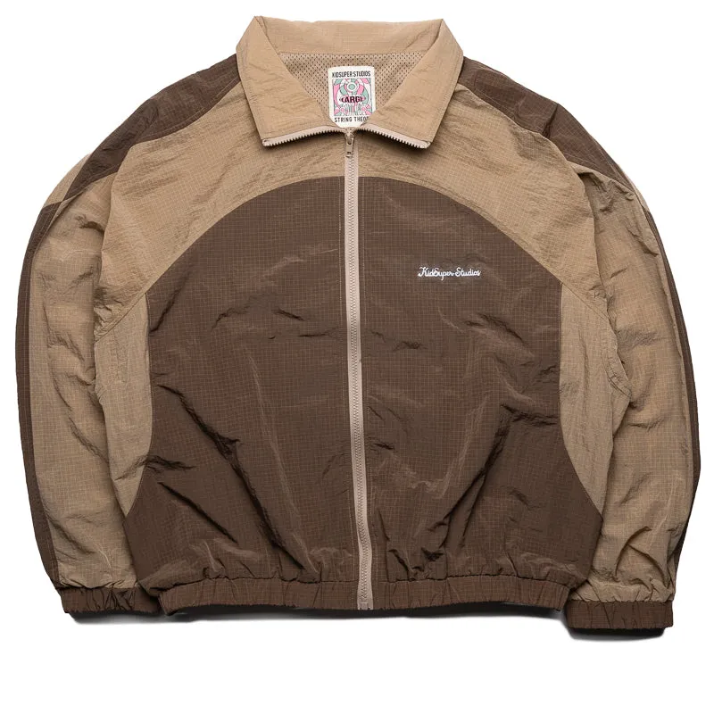 KidSuper Ripstop Windbreaker Jacket - Brown