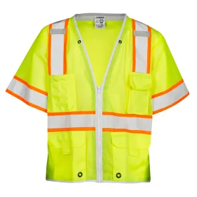 Kishigo Brilliant Series Premium Heavy Duty Vest 1550 Lime - 1551 Orange