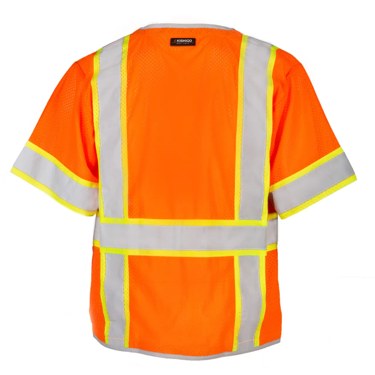 Kishigo Brilliant Series Premium Heavy Duty Vest 1550 Lime - 1551 Orange