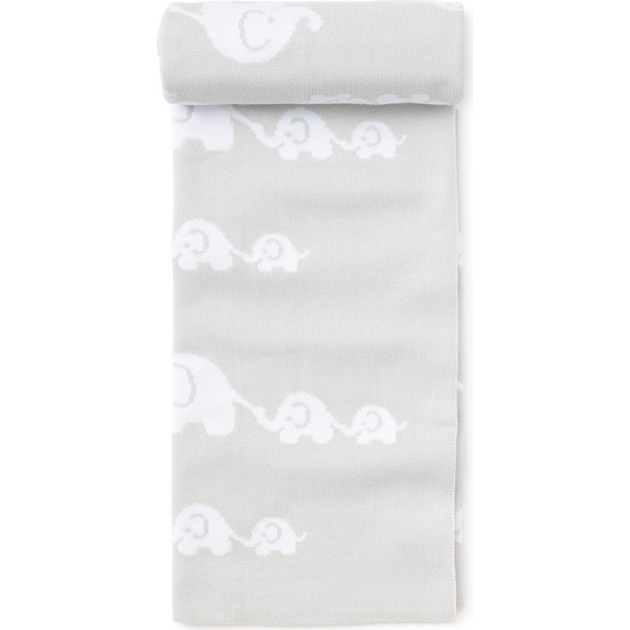 Kissy Kissy Elephant  Novelty Blanket, Grey