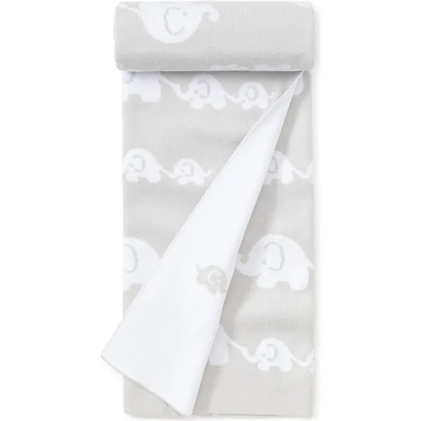 Kissy Kissy Elephant  Novelty Blanket, Grey