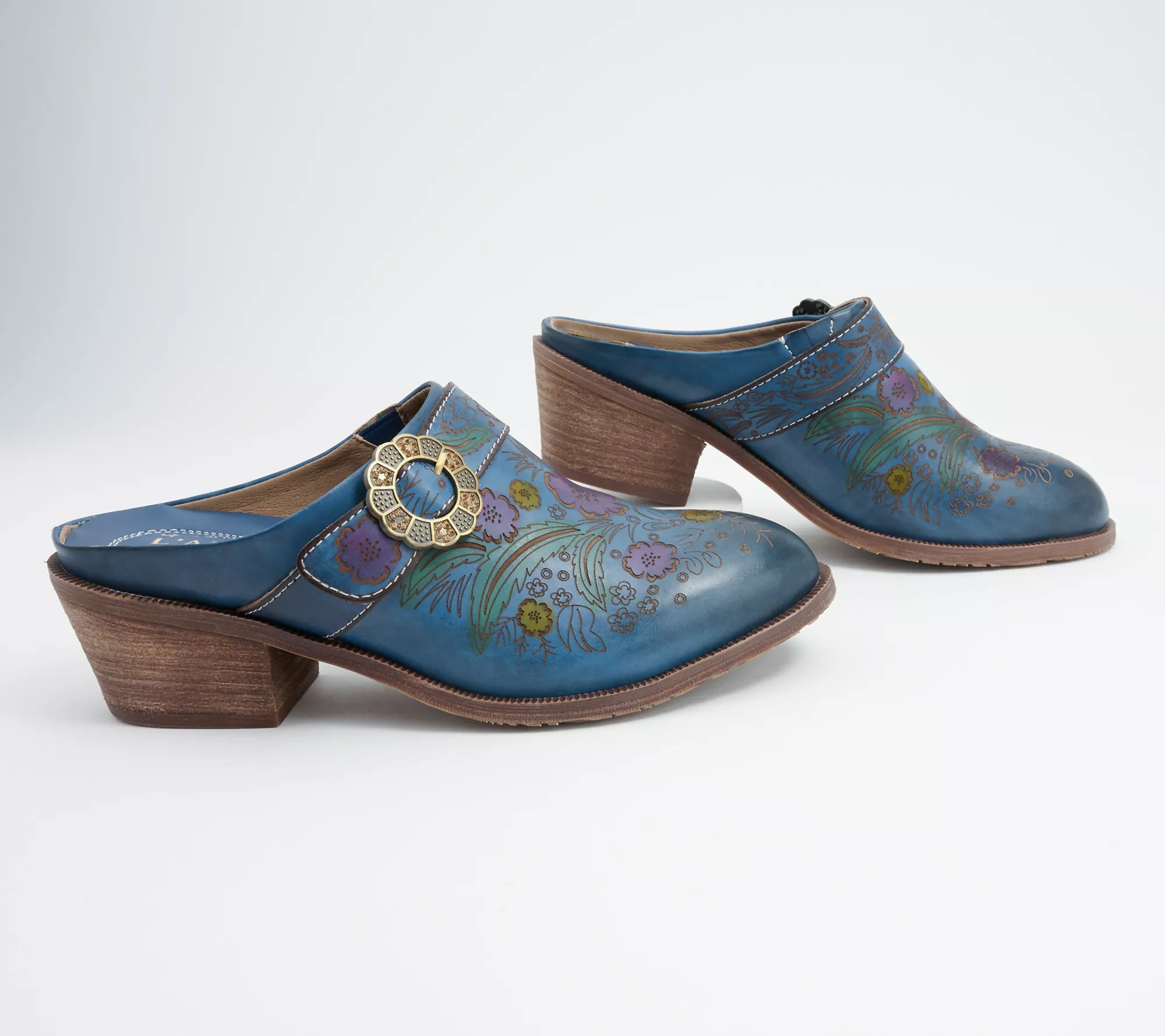 L'Artiste by Spring Step Leather Mules - Zoozi