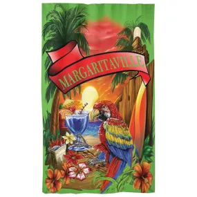 Lime Green Margaritaville Parrot Curtains