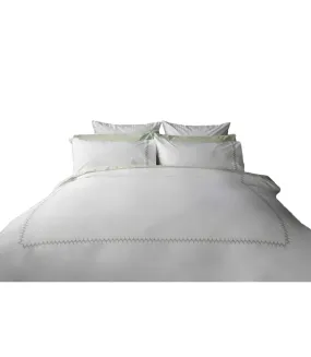 Luna cotton duvet cover set white Belledorm