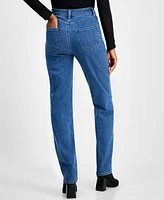 Macy's I.n.c. International Concepts Women's High-Rise Straight-Leg Denim Jeans, Created for Macy's