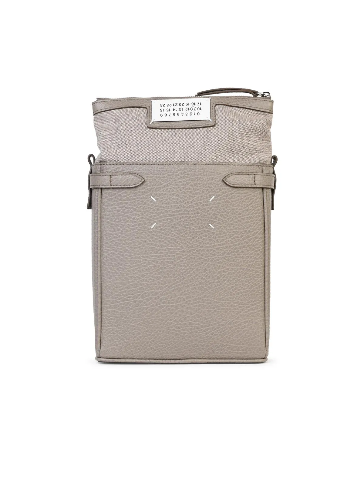 Maison Margiela    Maison Margiela 'Camera Bag' Dove Grey Lear Bag