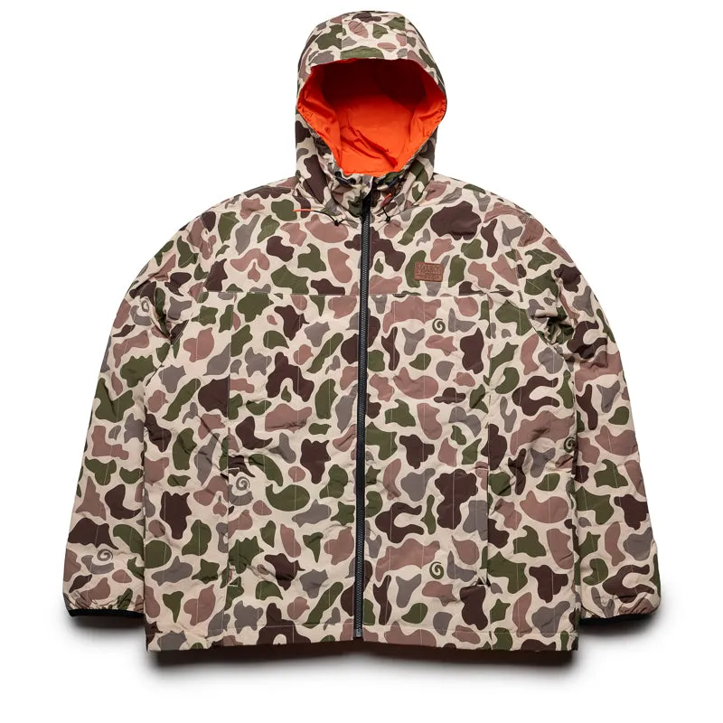 Malbon Golf Shelter Puffy Jacket - Camo